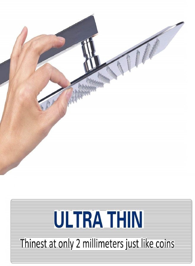 JAGGER JAG214 Rain Shower Head, High Flow Stainless Steel Square Rainfall Showerhead, Awesome Shower Experience (CHROME FINISH, 6" X 6" INCH) - Image 4